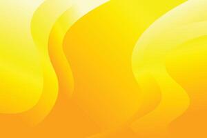 wave abstract yellow gradient background template vector
