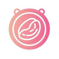 sign Flat Gradient Icon White Background vector