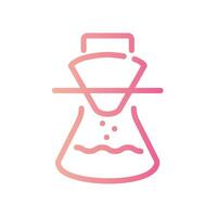 chemex Line Gradient Icon White Background vector