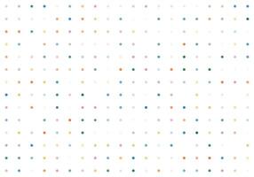 A white background with colorful dots vector