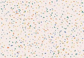 Fun colorful falling decorative confetti pattern. Festive childish background in doodle style vector