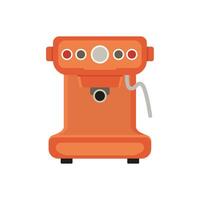 Retro coffee machine in flat style vector