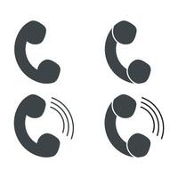 Set Of Phone call Icon for design. vector