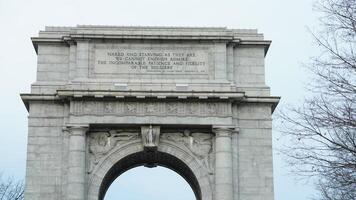 The valley Forge view with the meadows and woods in the USA photo