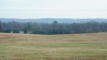 The valley Forge view with the meadows and woods in the USA photo