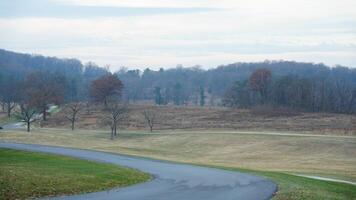 The valley Forge view with the meadows and woods in the USA photo