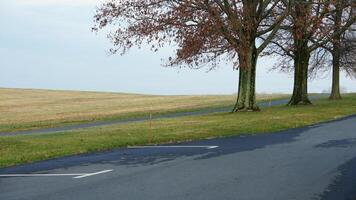 The valley Forge view with the meadows and woods in the USA photo