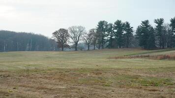 The valley Forge view with the meadows and woods in the USA photo