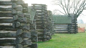 The valley Forge view with the meadows and woods in the USA photo