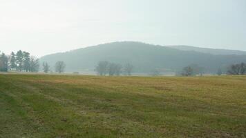 The valley Forge view with the meadows and woods in the USA photo