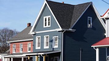 The houses view located in the USA town or countryside photo