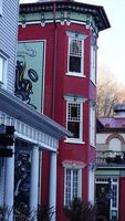 The houses view located in the USA town or countryside photo