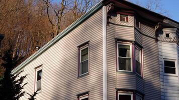 The houses view located in the USA town or countryside photo