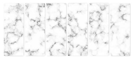 Set of marble texture background vector