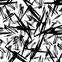 Seamless pattern with black pencil brushstrokes vector