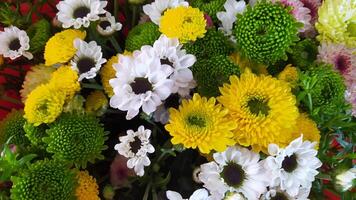 A Stunning Vibrant Mixed Floral Bouquet Featuring an Array of Colorful and Beautiful Blooms photo