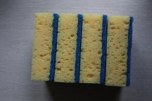 Introducing the FourLayer Cleaning Sponge, designed for versatile and effective household use photo