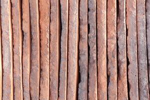 Rusty Metal Bars in a Structured Arrangement With Contrast and Unique Artistic Details photo