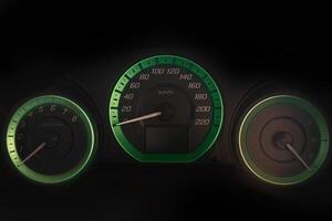 Car speedometer guage, Car instrument panel photo