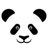 panda bear logo creative and original for your company logotype illustration isolated on white background vector
