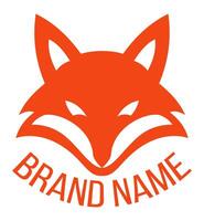 fox logo creative and original for your business or company illustration isolated on white background vector