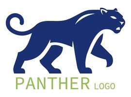 panther logo creative and original for your business or company logotype illustration isolated white background vector