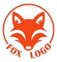 fox logo creative and original for your business or company logotype illustration isolated white background vector