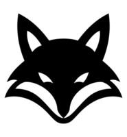 fox black logo creative and original for your business or company logotype illustration isolated on white background vector