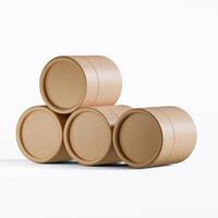Three cardboard boxes stacked on top of each other photo