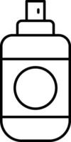 Bear Spray Line Icon Design vector