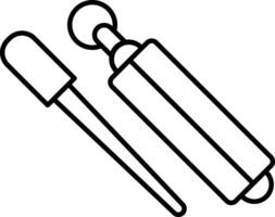 Fire Starter Line Icon Design vector