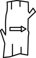 Trail Markers Line Icon Design vector