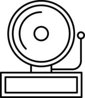 Intruder Alert Line Icon Design vector
