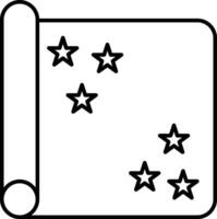Outdoor Blanket Line Icon Design vector