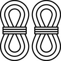 Rope Line Icon Design vector