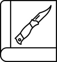 Survival Guide Line Icon Design vector
