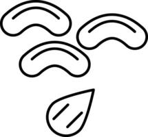 Trail Food Line Icon Design vector