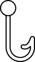 Fishing Hooks Line Icon Design vector