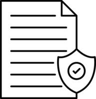 Privacy Policy Line Icon Design vector