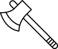 Axe Line Icon Design vector