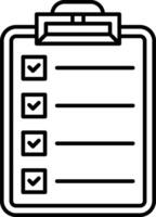 Leader Checklist Line Icon Design vector