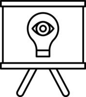 Vision Board Line Icon Design vector