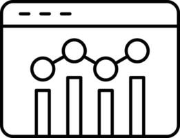 Data Analytics Line Icon Design vector