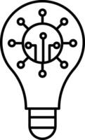 Digital Innovation Line Icon Design vector