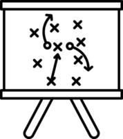Planning Chart Line Icon Design vector