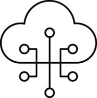 Internet of Things IoT Line Icon Design vector