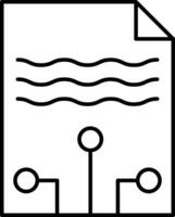 Smart Contracts Line Icon Design vector
