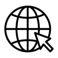 Internet symbol for web site. Logo web template icon vector