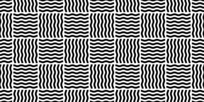 wave seamless pattern checked doodle gift wrapping paper tile background repeat wallpaper abstract line isolated illustration design vector