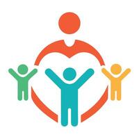 A loving bond guiding supporting teaching and nurturing lifes journey vector